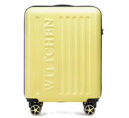 Mała walizka WITTCHEN 56-3A-501-50 żółta, tłoczone logo