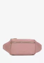 Saszetka / Nerka skórzana WITTCHEN 98-3E-617-P zgaszony róż