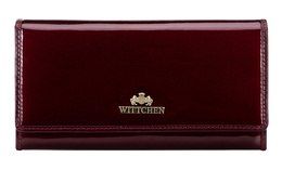 Portfel damski WITTCHEN 14-1L-052-9A bordowy -10% OUTLET nr 86 skórzany z ochroną RFID